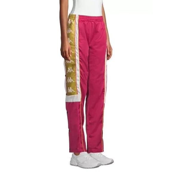Kappa Women's Graphic Tearaway Track Pants, Size S, Red/White/Gold, MSRP… - Picture 1 of 13